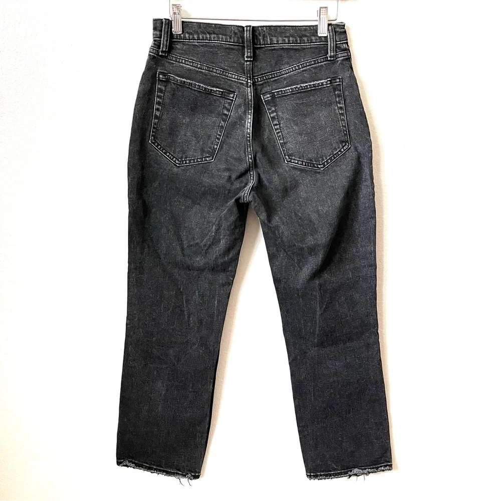 Abercrombie & Fitch Jeans Womens 26 2s Ankle Straight Ultra High Rise Raw Hem